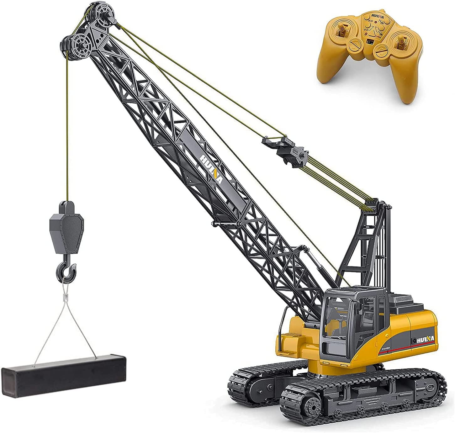 Remote Control Tower Crane Die Cast Truck Hoist Dragline 114 Scale 2