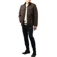 thumbnail image 2 of Ma Croix Mens Quilted Jacket Business Casual Diamond Fleece Lined Padded Winter Jackets, 2 of 7