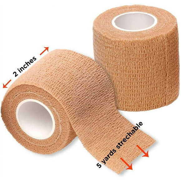 Bandage Wrap Self Adhesive Bandage Wrap Breathable Cohesive Bandage Wrap Rolls Athletic Elastic Self Adherent Wrap for Sports Injury,Wrist, Knee, Ankle Sprains and Swelling