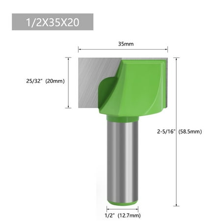 

1PC 12.7mm Shank Cleaning Bottom Router Bit Milling Cutter Engraving Woodworking