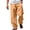 Earthy Yellow, variant on Mens vintage fashion trousers breathable cotton linen material loose casual pants relaxed fit all season daily street style Khaki 2XL