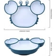 thumbnail image 3 of Plato con ventosa ZHAOCHENG silicona para bebé azul, 3 of 5