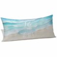 thumbnail image 2 of Blue Waves Body Pillow Covers 20"x60", Summer Beach Coastal Nautical Ocean Soft Brushed Microfiber Breathable Throw Pillow Covers, Pillowcase with Zipper for Couch Sofa Bedroom Living Room, 2 of 9