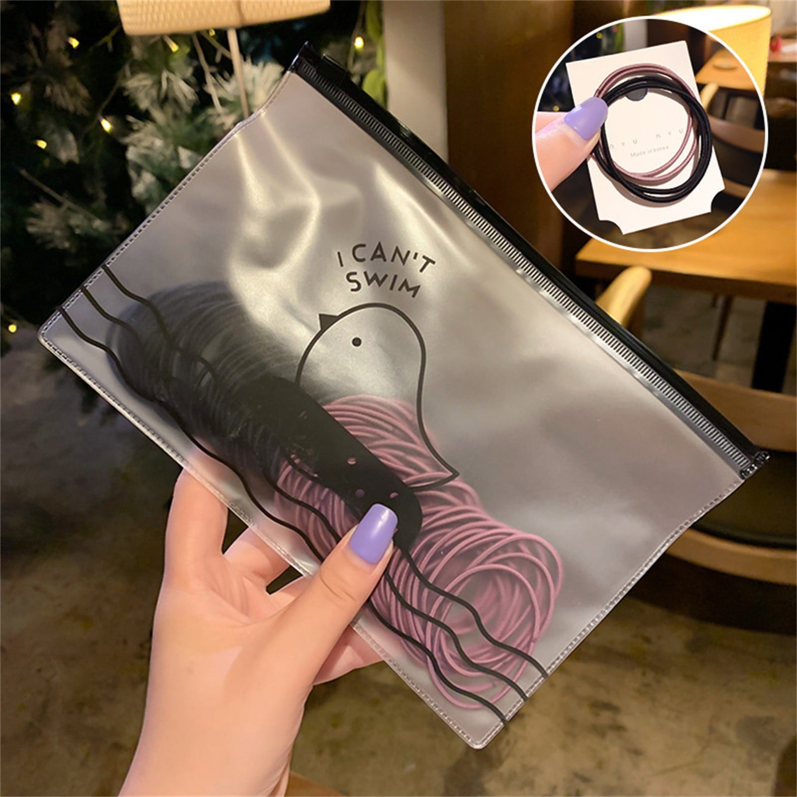 WNG 100 Elastic Rubber Band Hair Rings, Soft, Do Not Damage Hair, Can