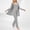 #379-Gray, variant on Warop Women's Solid Color Pajama Set, Casual Loose Fit 3-Piece Cotton Sleepwear for Home and Lounging