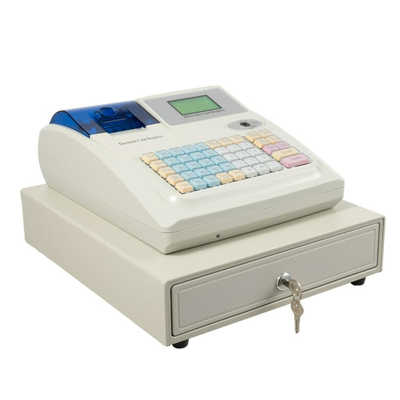Electronic Cash Register 48 Keys Cash Management System with Thermal Printer New  for Small Business, Retail, Restaurant