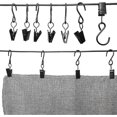thumbnail image 3 of 50pcs Stainless Steel S Hooks Curtain Clips, 3 of 5