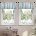 thumbnail image 2 of LALILO Kitchen Curtain Valance Snow Snow Winter Sky Christmas Rod Pocket Window Curtain 52"x 18" Set of 2, 2 of 7