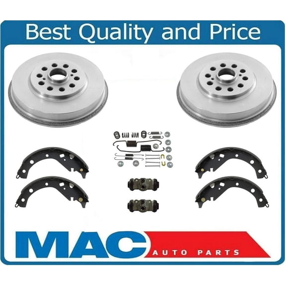 03-06 All Wheel Drive Vibe & Matrix AWD Brake Drums Brake Shoes Springs Cyli 6pc