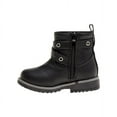 thumbnail image 2 of Rugged Bear Toddler  Girls Low Top Boots, Black, 8, 2 of 5