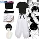 thumbnail image 3 of Disfraz de Anime Toji Fushiguro, peluca, uniforme, hechicero asesino con accesorios, pantalones, traje, disfraz de Halloween, zapatos para mujeres y hombres, 3 of 5