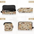 thumbnail image 5 of Hair Tool Organizer Bag with Heat Resistant Mat Removable Travel Storage Case for Hot Air Brushes Curling Irons Vintage Flowers and Hens, 5 of 8