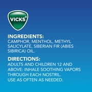 Vicks VapoInhaler, Soothing Non-Medicated Vapor Inhaler with Menthol Scent, 2 Count