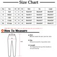 thumbnail image 3 of Idoravan Women's Plus Size Pants Clearance Women Casual Solid Color Pockets Buttons Elastic Waist Comfortable Straight Pants, 3 of 9