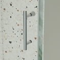 thumbnail image 6 of 56-60" W x 71" H Sliding Shower Door, Piovt Swing Glass Shower Door with 1/4"(6mm) Clear SGCC Tempered Glass, Pivot Frame Sliding Shower Door for Bathroom, Chrome, Reversible Installation, 6 of 7