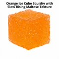 thumbnail image 3 of Orange Ice Cube Squishy with Slow Rising Texture, Single Piece, for Relaxation, Squeeze Toy, 3 of 3