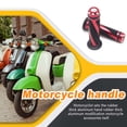 thumbnail image 2 of 1 par de empuñaduras de motocicleta, pieza profesional de modificación Simple, cubiertas de repuesto, accesorio de decoración para decoración de protección, uso rojo Inevent VI002068-01, 2 of 7