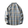 thumbnail image 7 of Awdenio Shirts for Men Button Down Shirts Regular Fit Long Sleeve Casual Plaid Flannel Blouse/T-shirt, 7 of 7