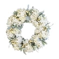 thumbnail image 3 of Corona de flores de para puerta de entrada, corona de flores artificiales, decoración decorativa vívida para pared interior, jardín de, 3 of 7