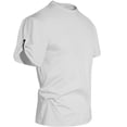 thumbnail image 4 of ZCFZJW Men's Short Sleeve T-Shirts Detachable Magnetic Chain Tee Shirts Basic Solid Color Summer Tops Basic Casual Workout Tshirts White XXL, 4 of 5