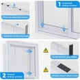 thumbnail image 3 of Window Lock Bars 16 Pieces for Child Protection Interior Safety Metal Window Stops Anti-theft Bars Adjustable Window Security Bars Inches Retractable, 3 of 5