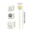 thumbnail image 2 of Back Scrubber for Shower, 4 In 1 Long Handle Body Wash Brush, Double Sided Multifunctional Body Brushes, Body Scrubber Bath Brush for Boys, Girls, Kids, 2 of 9