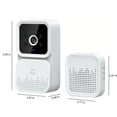 thumbnail image 2 of RKSTN Sonnette Sans Fil à Distance Vidéo Sonnette Intelligente Visuelle Sonnette Interphone Maison Vision Nocturne Sécurité WiFi Sonnette, 2 of 8