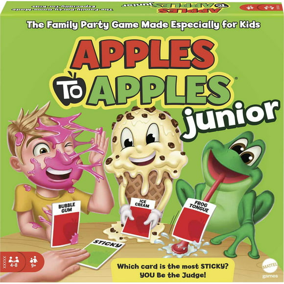 Apples to Apples Junior Kids Game, Card Game for Family Night with Kid-Friendly Words