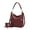 Coffee, variant on MKF Collection Ophelia Women Hobo Bag with Wallet Vegan Leather Shoulder Bag Handbag Purse Set by Mia K- Cognac Brown