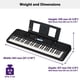 thumbnail image 5 of Teclado Yamaha PSRE-383 Negro con Adaptador de Corriente PA130, 5 of 7