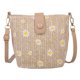 thumbnail image 3 of 2X Pequeña Bolso de Mensajero Tejido de Paja para Mujer, Bolso de Cubo Con Cadena de Moda Caqui, 3 of 10
