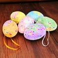 thumbnail image 5 of Fiaya Women Easter Egg Hanging Ornament Set, 6 Pieces Colorful Foam Egg Pendant, Mini DIY Crafts for Easter Home Party Supplies Decoration (2.36×1.57inch-B), 5 of 8