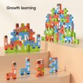 thumbnail image 4 of Juegos de apilamiento Juguetes Niños Montessori Bloques de equilibrio de animales Juegos educativos para niños pequeños Apilamiento de bloques de construcción altos Juguete para 3 4 5 6 años, 4 of 5