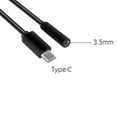 thumbnail image 2 of 12.5cm TYPE-C to 3.5mm Audio Extension Cable Headphone Adapter Connector for Android-black,white-, 2 of 4