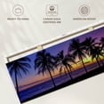 thumbnail image 6 of Elephant Stock Palm Trees Sunset Wall Art - Panoramic Canvas Wall Art - Living Room Wall Decor - Floral And Botanical Canvas - Blue And Brown Decor - 36" x 12", 6 of 8