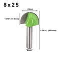 thumbnail image 4 of 1 Pce Boule de Tige 8Mm Embout de Nez Rond Coque Cnc Noyau de Rayon 8X25, 4 of 7