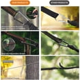 thumbnail image 4 of Hamaca con mosquitera, hamaca doble para acampar, mosquitera, mosquitera, impermeable, portátil y ligera para senderismo, viajes, al aire libre Rojo Verde, 4 of 5