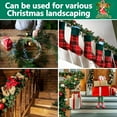 thumbnail image 6 of 60 Pcs Christmas Garland Ties - 12" Adjustable Holiday Garland Ties - Reusable Nylon Garden Plant Cable Straps for Christmas Tree Wreath Stairways Railings Decoration (Green), 6 of 6