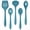 Blue, variant on Walchoice 5 Pcs Silicone Cooking Utensils Set, Heat-Resistant Kitchen Utensils Set, Food-Grade Kitchen Tools, Soup Ladle, Slotted Spoon, Slotted Turner, Spoon, Pasta Server - Blue