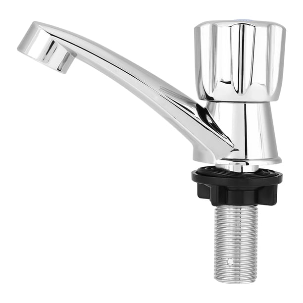Grifo de agua fría simple de plástico ABS, accesorio para lavabo de baño, fregadero de cocina (obturador G1/2)