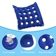 thumbnail image 4 of Uxcell Inflatable Seat Cushion, Portable Air Chair Cushions Square Seat Pad, Blue 2 Pack, 4 of 6