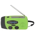 thumbnail image 3 of Radio Solar De Manivela Radio De Emergencia Multifuncional Radio LED con Linterna para Acampar Al Aire LibreGreen Europe, 3 of 14
