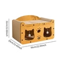 thumbnail image 2 of koolsoo Grattoir pour Chat Maison Durabilité Lit de Jeu Robuste Grand, 2 of 9