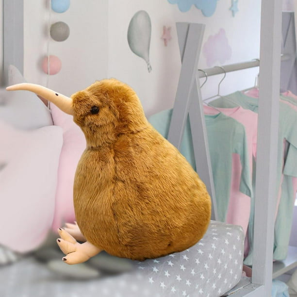 Juguete de peluche de pájaro , adornos de , muñeco de peluche de simulación de Amal suave, almohada para dormitorio, sala de estar, Marrón Hugo Almohada de muñeca