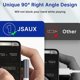 thumbnail image 4 of Paquete de 2 adaptadores de auriculares de audio USB C a 3,5 mm, adaptador tipo C a conector auxiliar Dongle de ángulo recto con chip DAC, 4 of 5