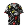 thumbnail image 5 of PAYOHTO Music Rock Mens Hawaiian Casual Short-sleeved Shirt Tropical Summer Beach Button Down Shirts, 5 of 7