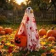 thumbnail image 5 of ZENVIVE 23 Inch Halloween Porch Goose Outfit, Bloody Ghost Goose Statue Costume, Halloween Festive Accessory for Outdoor Patio Lawn Yard Garden Goose Shirt Decor, 5 of 7
