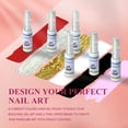 thumbnail image 2 of Set de delineadores de uñas eodci, 6 unidades, negro, blanco, rojo, dorado y plateado, 2 of 6
