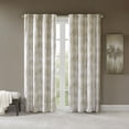 thumbnail image 2 of Victorio Printed Jacquard Grommet Top Total Blackout Curtain Panel, 50" x 108", Off-White, 2 of 5