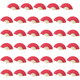 thumbnail image 1 of Abanico Mano Plegable Bolsillo Papel Bambú DIY para Fiesta Boda (brillante) Rojo, 1 of 5